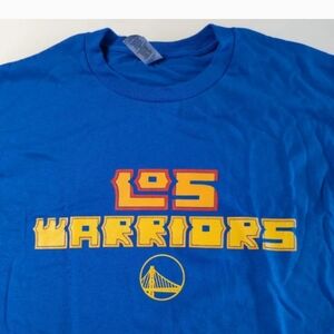 New Golden State Warriors SGA  T-Shirt. “Los Warriors”. XL. 3/31/23 vs Spurs.